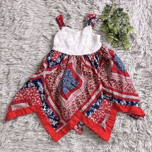 Blueberi Boulevard Red White and blue  Kids Dress size 12M